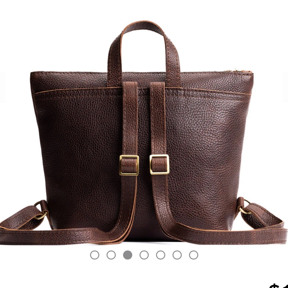 Portland Leather Goods Mini Tote backpack Cold brew - Picture 2 of 12